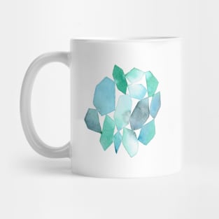 【Pattern】Turquoise-Collage Mug